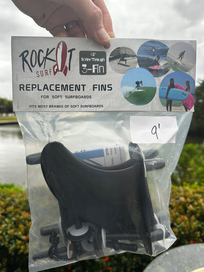 3pc Standard Fin Set - Screw through